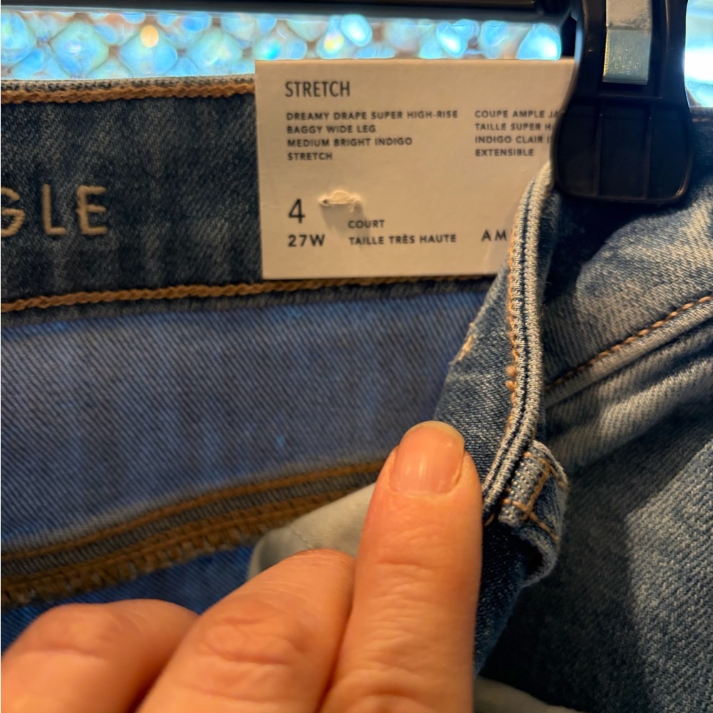 American Eagle Outfitters Light Blue Stretch High-Rise Jeans